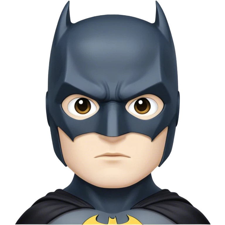 white batman emoji