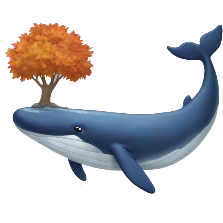 Fall whale emoji