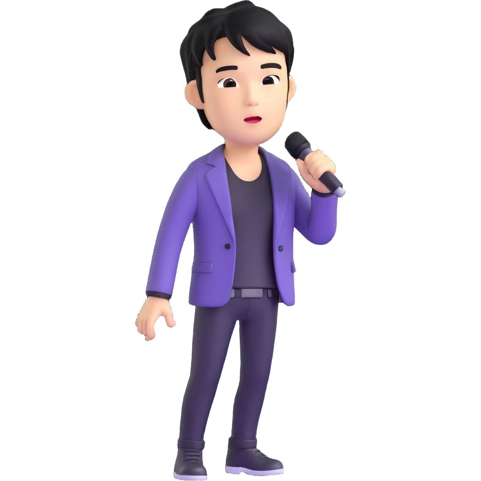 Jay Chou singing emoji