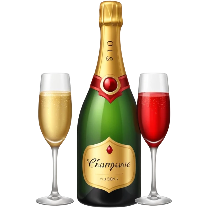 botle champgne RED emoji