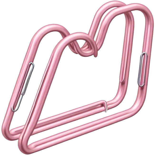 Light Pink paper clip emoji