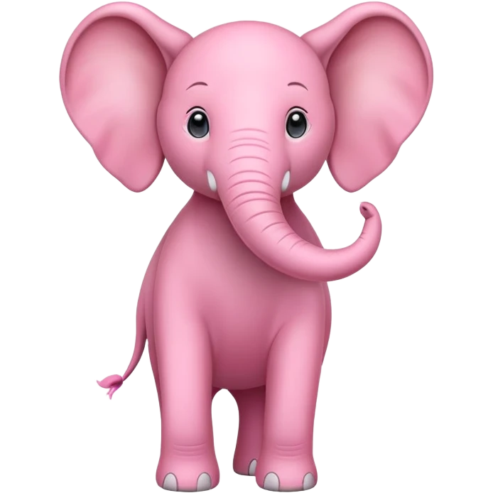 Pink elephant emoji