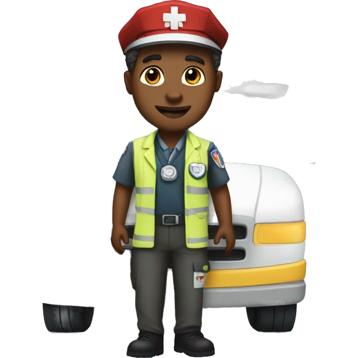 Ambulance driver like a princess  emoji
