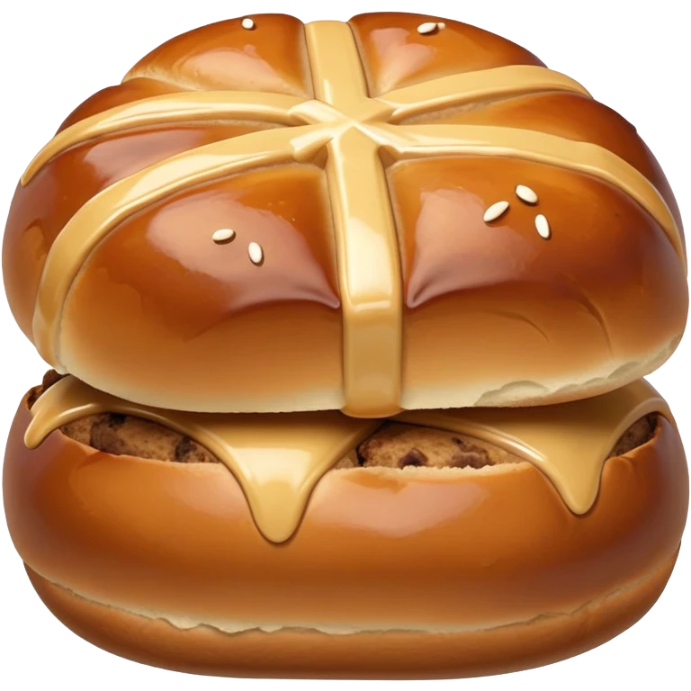Hot cross bun emoji