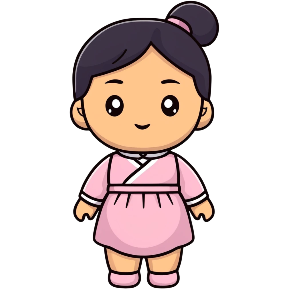 Asian woman doll emoji