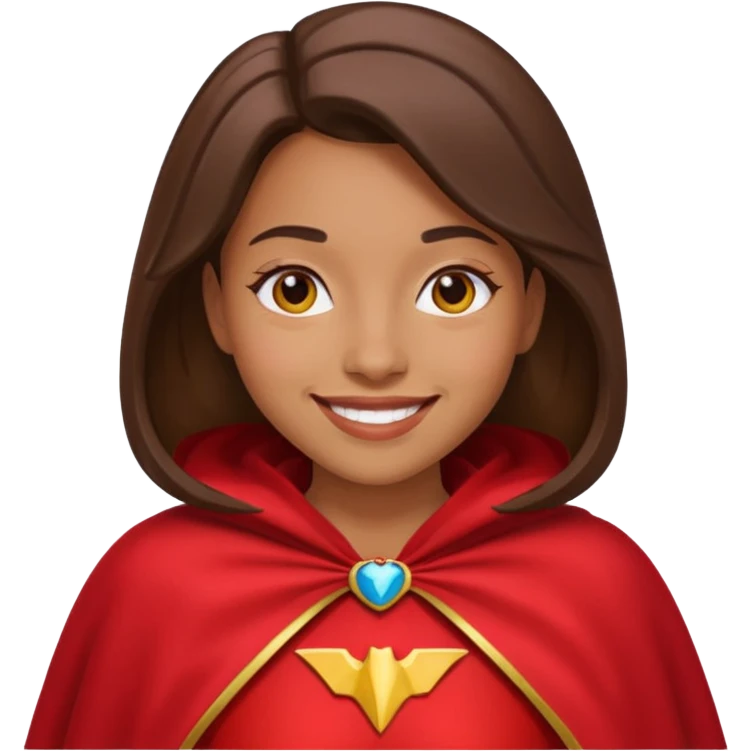 Your mom wearing a cape emoji