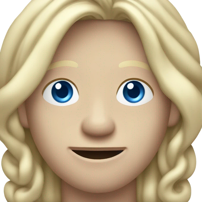 full body raised arms light curl blonde 30yo man blue eyed pale skin emoji