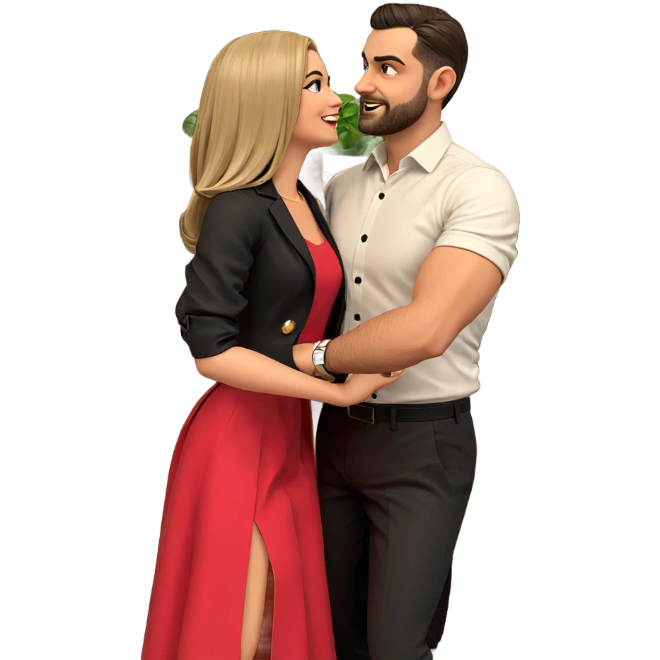 couple in elegant attire emoji