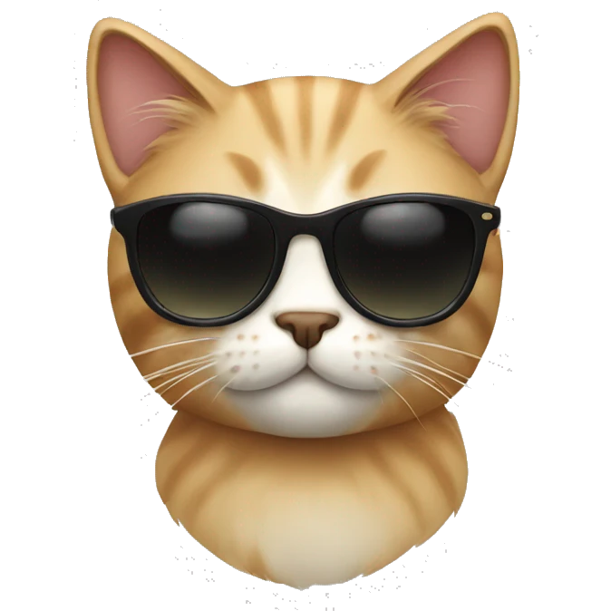 Cat with sunglasses emoji