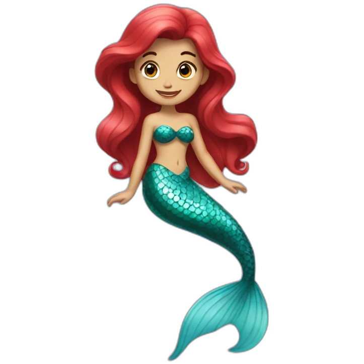 little mermaid emoji
