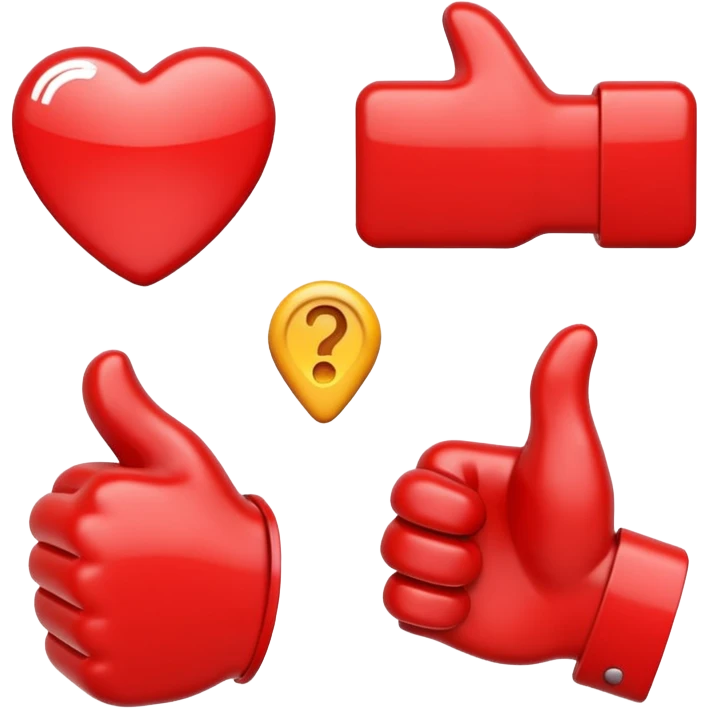 LIKE button for youtube emoji