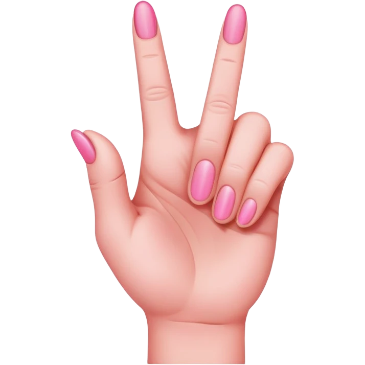 Pink middle finger  emoji