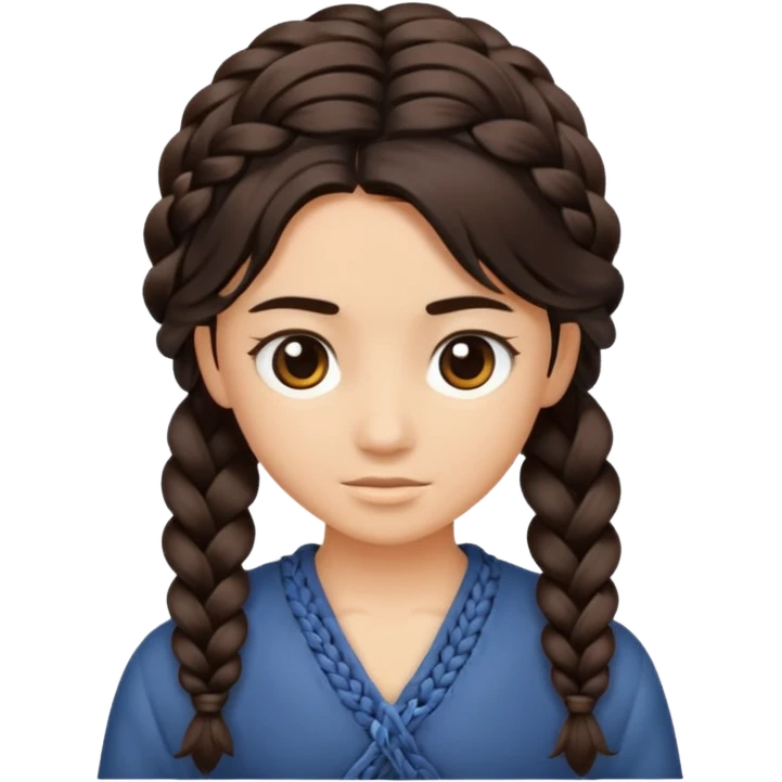 braided hair emoji