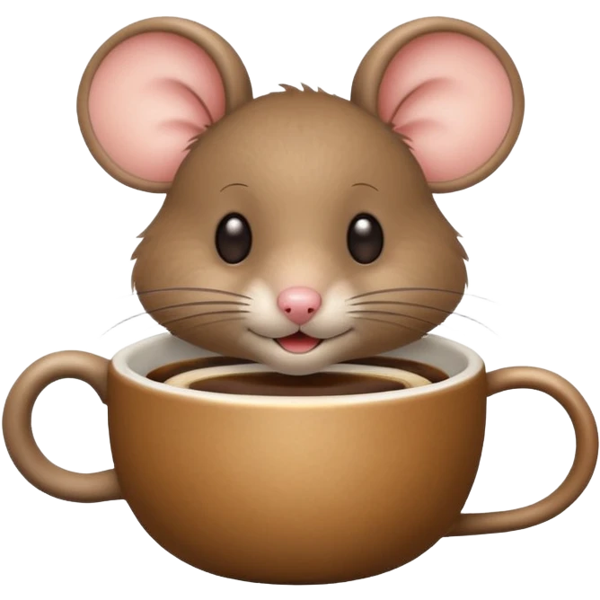 mouse coffee emoji