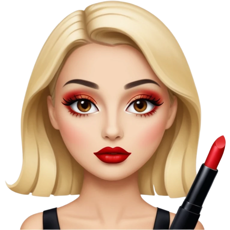 an emoji that’s inspired by Michelle Alves make-up from Dior fall-winter runway 2003 emoji