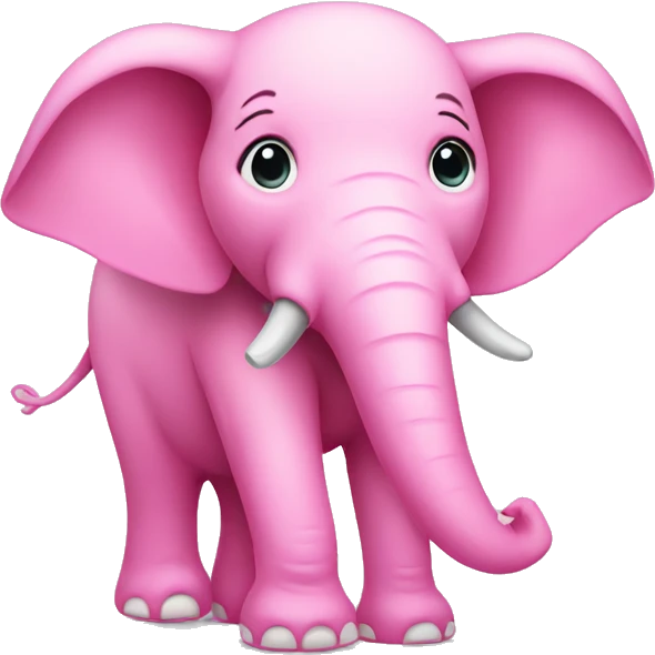 pink elephant  emoji