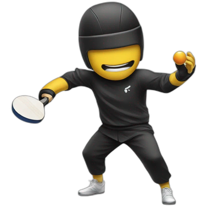 Table tennis ninja emoji