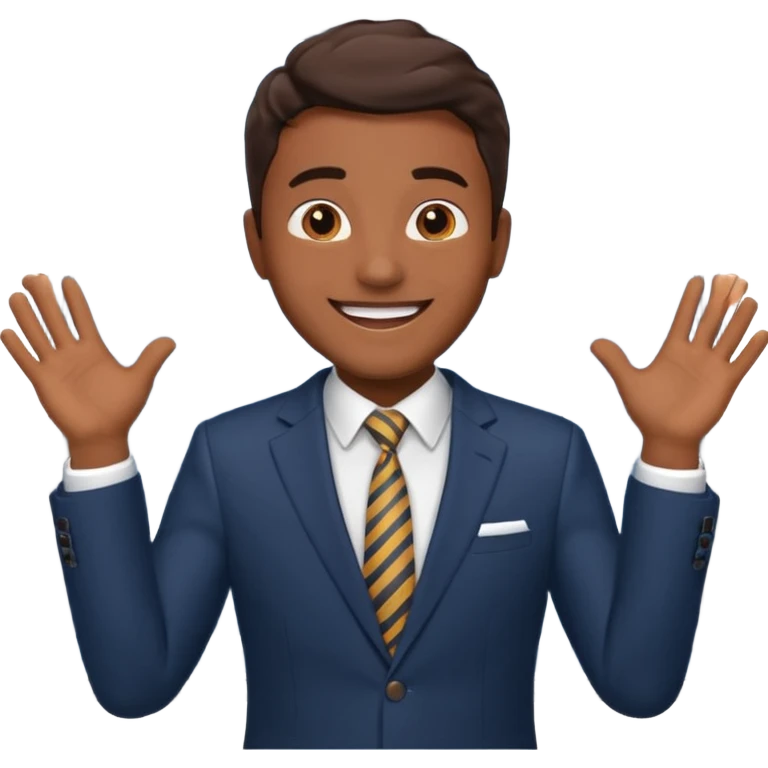 excited office boss emoji