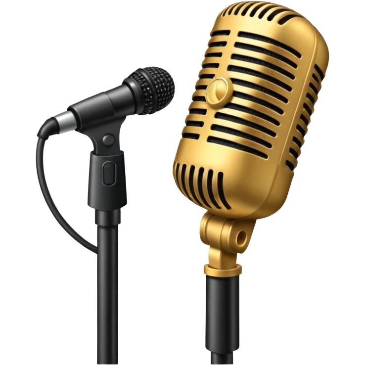singer stage microphone emoji