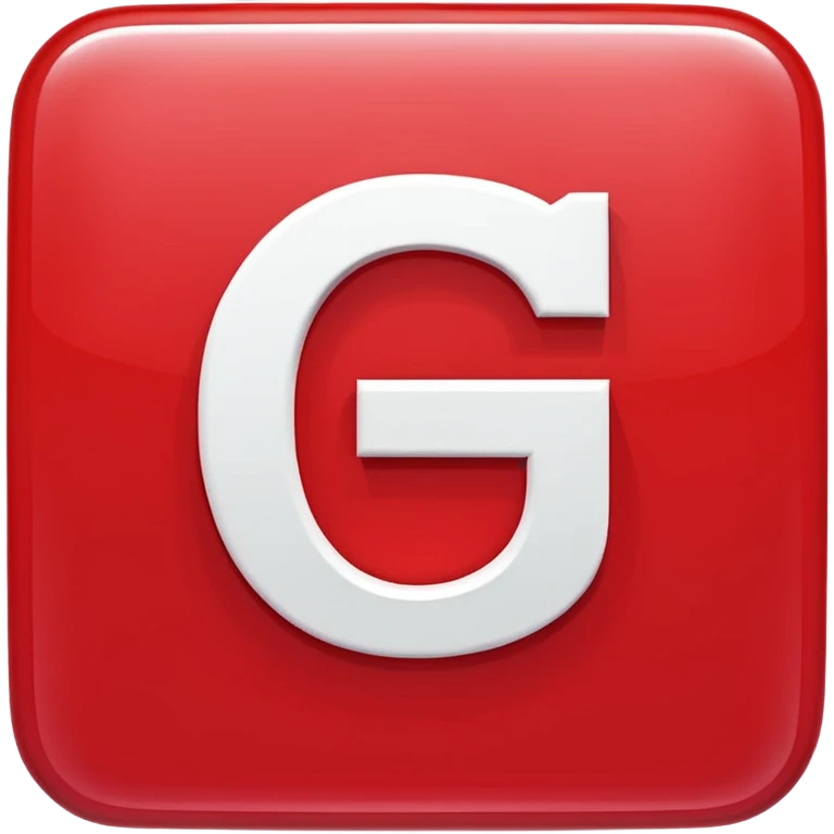 A bold white capital letter C inside a red rounded square, flat emoji design, shiny light reflection, in the same style as the 🅱️ emoji, transparent background, the letter C is large and centered emoji