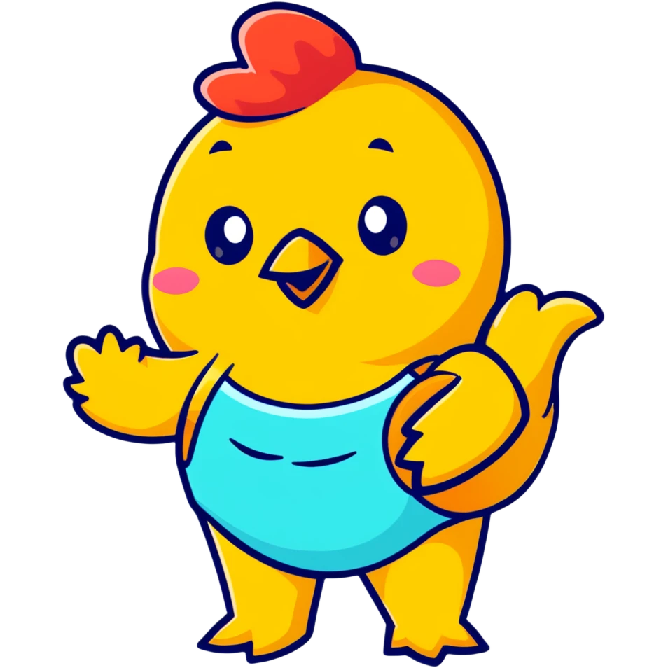 chicken nugget wearing a swimsuit emoji