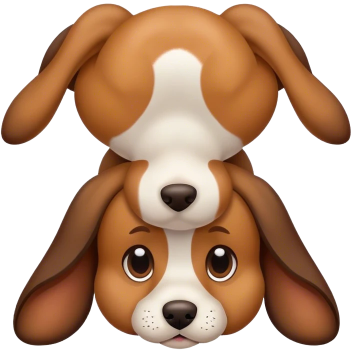 Dog upside down  emoji