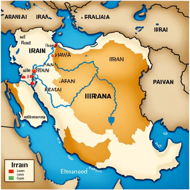 عکس نقشه ایران دوره محمد رضاشاه پهلوی emoji