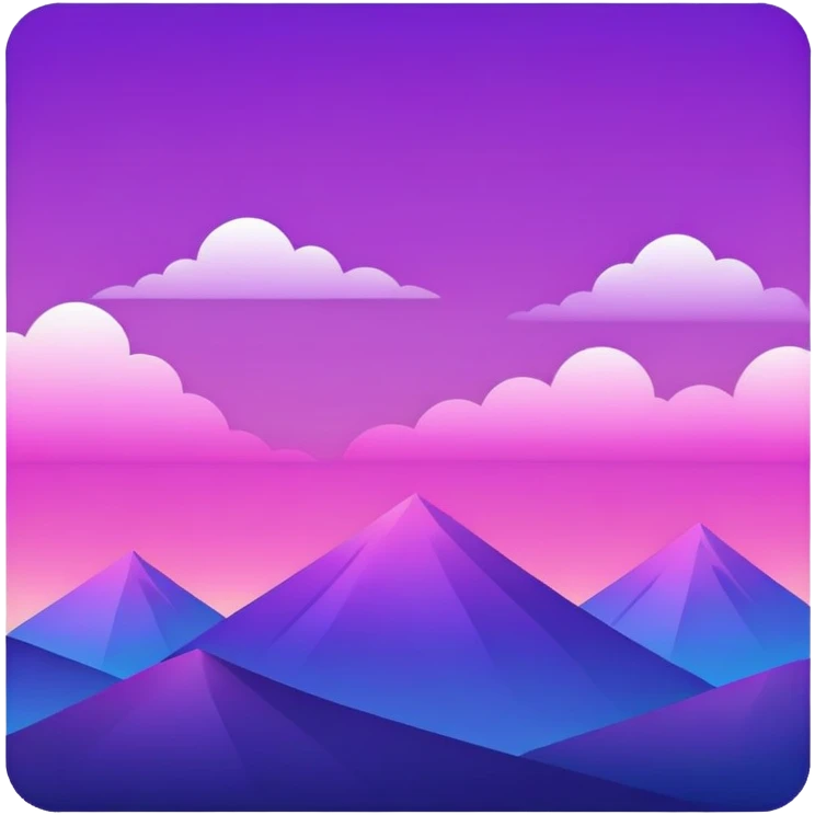 Royal Purple-Magenta-Violet-Indigo-Pink-gradient Aesthetic Scenery Deco emoji