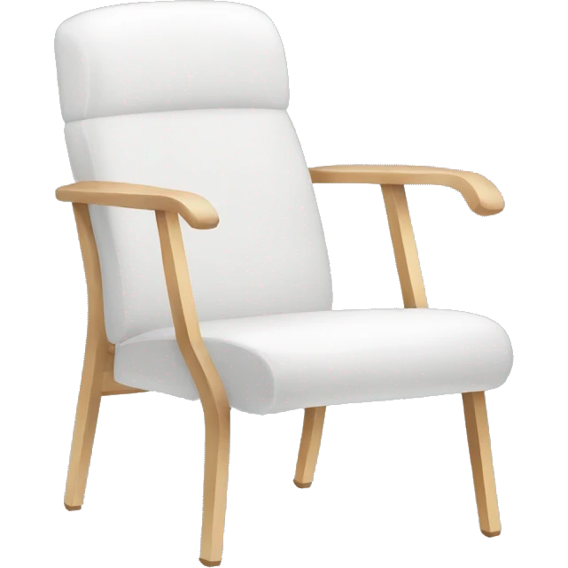 White modern chair emoji