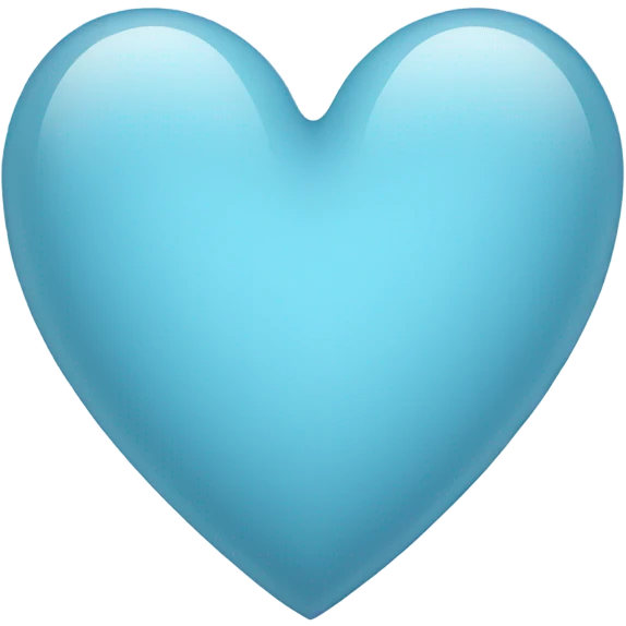 Light blue heart emoji