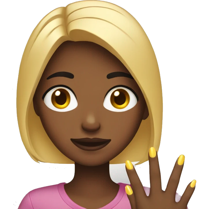 girl with nails  emoji