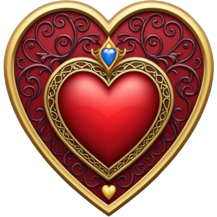 heart with a gothic tarot card emoji