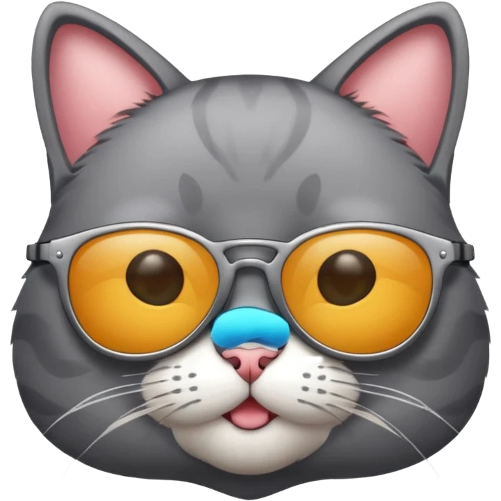 Cat wearing sunglasses emoji