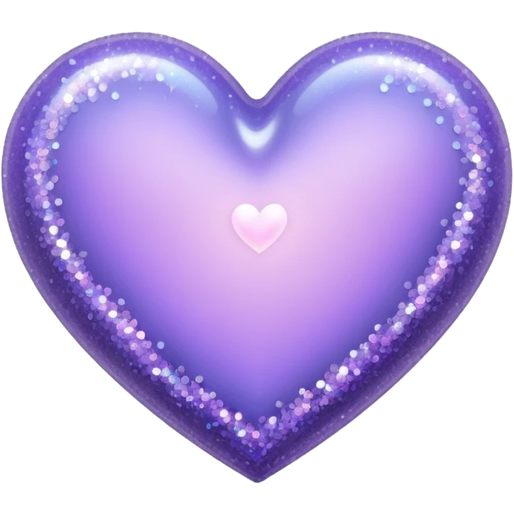 lavender heart with a glitter effect emoji