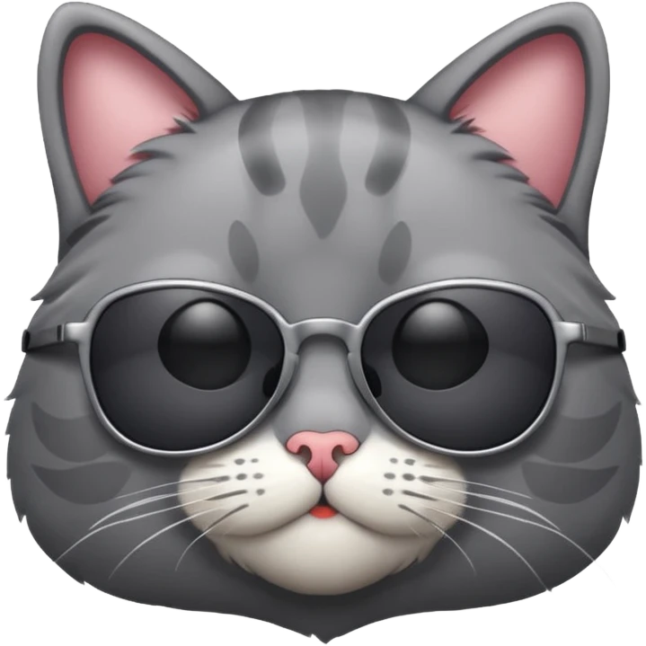 Cat wearing sunglasses emoji