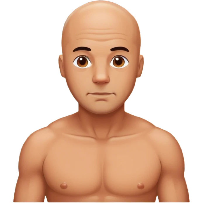 Bald man in sauna emoji