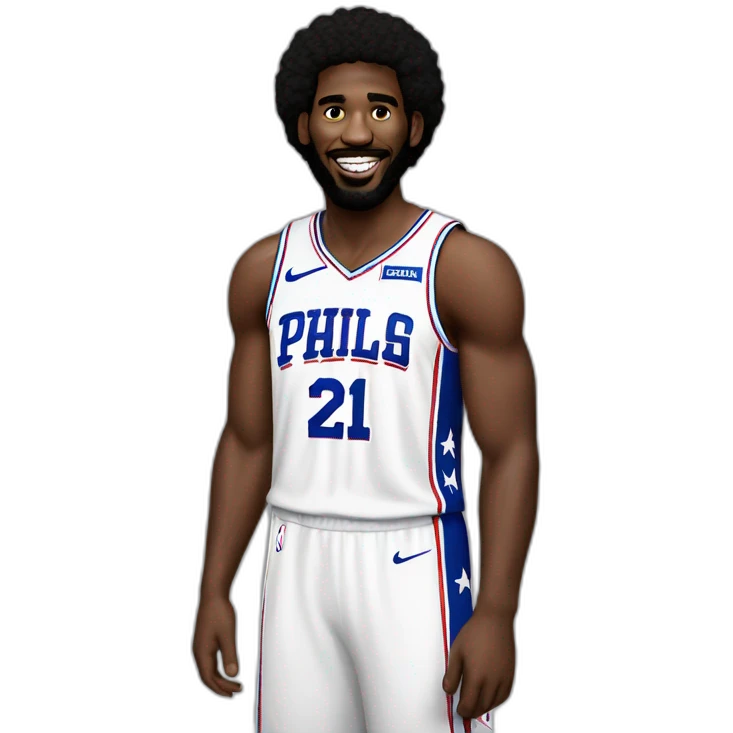 Joel embiid on the sixers emoji