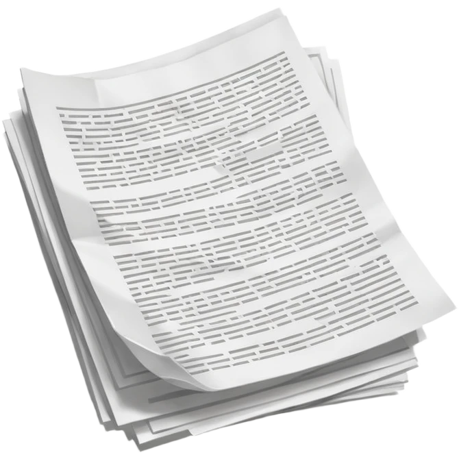 floating documents emoji