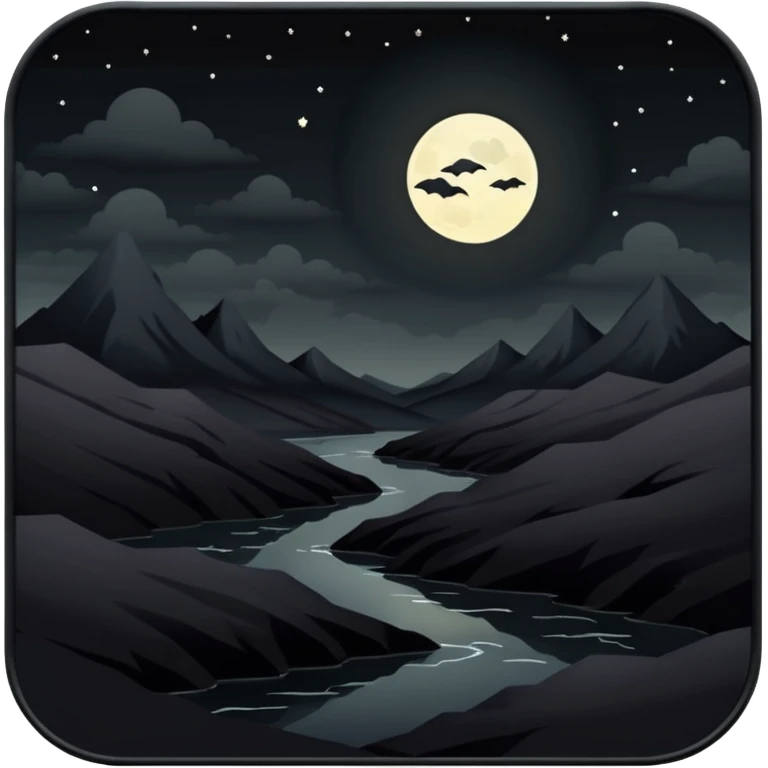 dark and eerie scene, the entire world covered in darkness. The sky is deep black with no stars or light, no moon, no glow just total void and silence. The atmosphere feels ominous and unsettling, as if darkness has swallowed everything. No characters, no visible light sources emoji