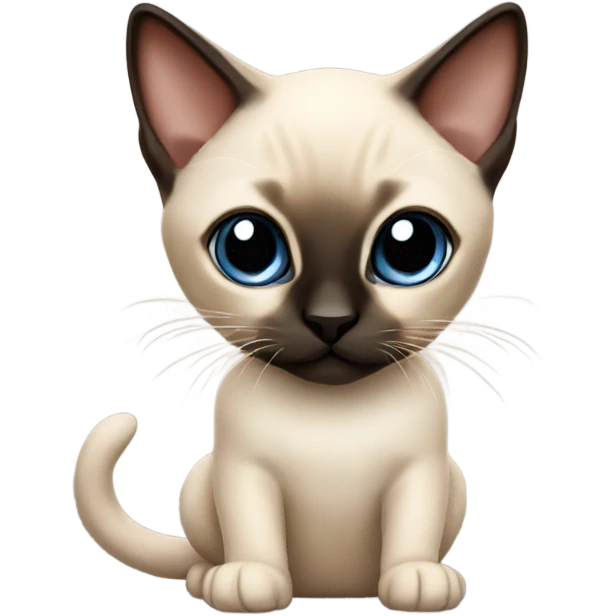 Siamese kitten emoji