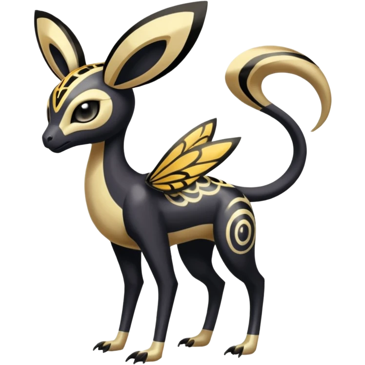  Egyptian Smooth Soft Glossy Tribal Exotic Colorful Tropical Meloetta-Venom-Heliolisk-Helioptile-Monster-Animal-Pokémon-Fakémon-fusion, full body, tribal markings  emoji