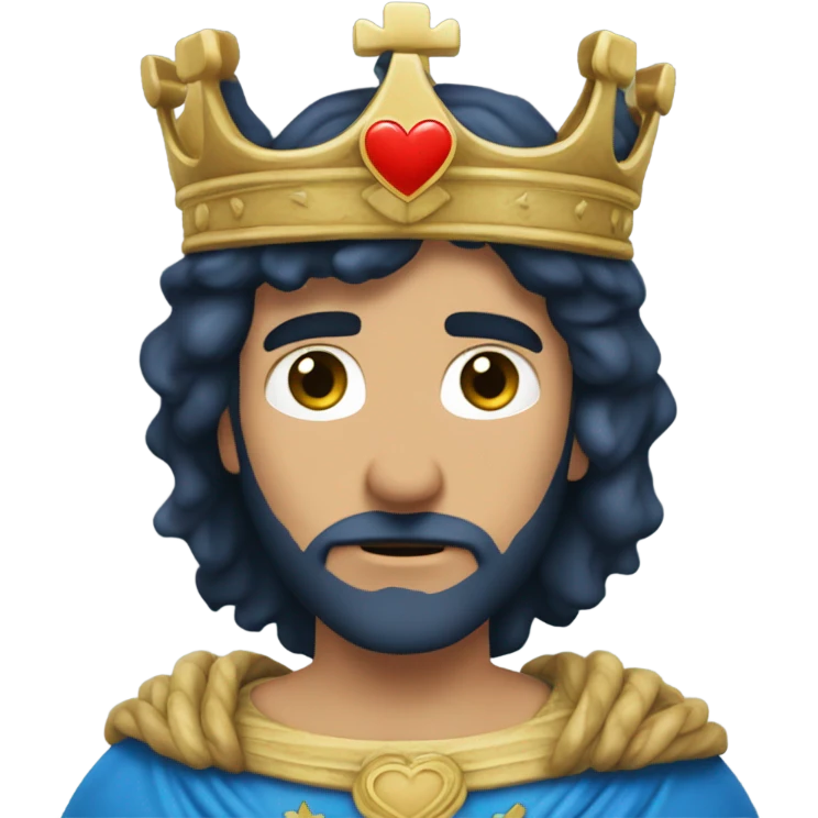Un corazón azul rey en llamas y que tenga un infinito  emoji