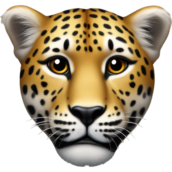 Un corazón con marcas de leopardo  emoji