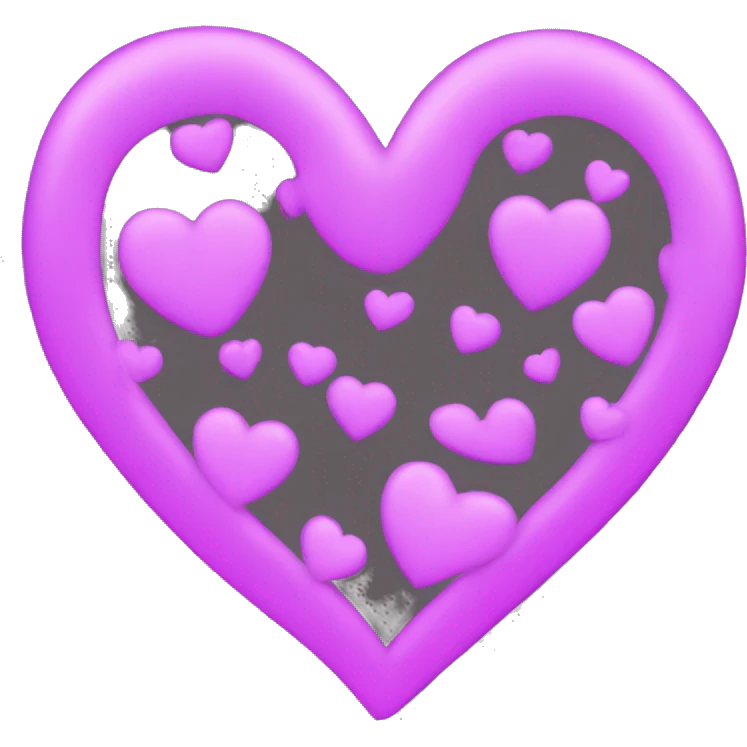 create a heart that looks like this ❤ but change the colors to neon blue and purple emoji