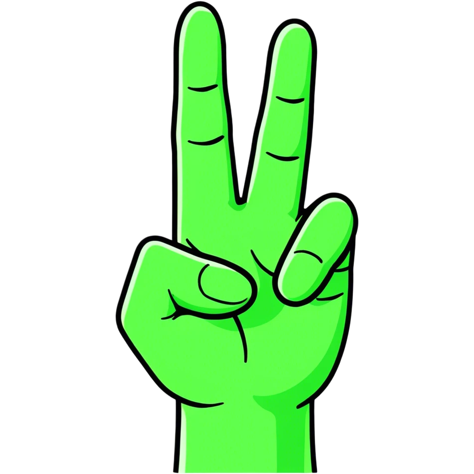 3 fingers emoji