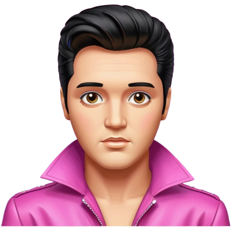 synthwave aesthetic brilliant divine lighting, oil paint  -  elvis presley emoji