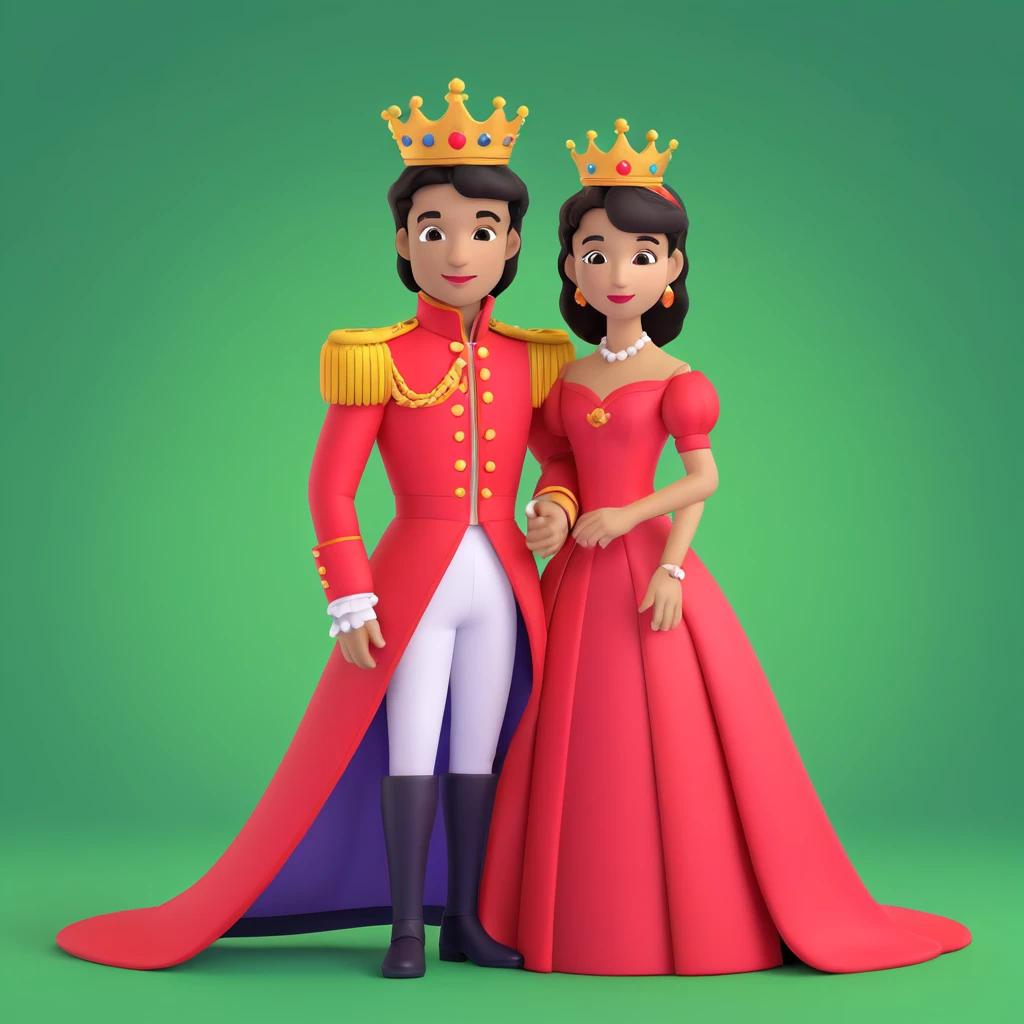 prince in red dress, royal background emoji