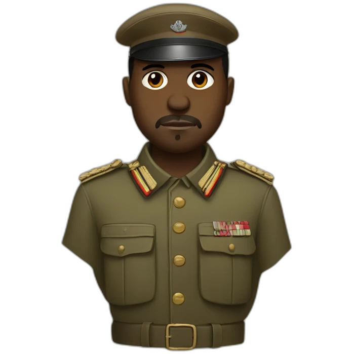 Kanye West in 1940's German Soldier Outfit emoji