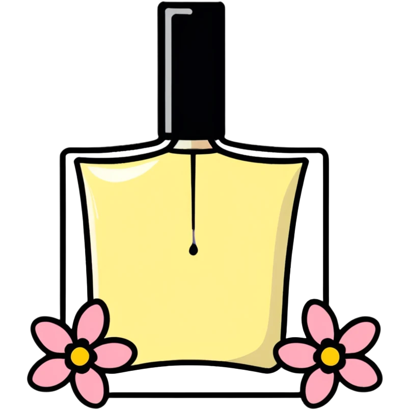 perfume spray with flowers emoji