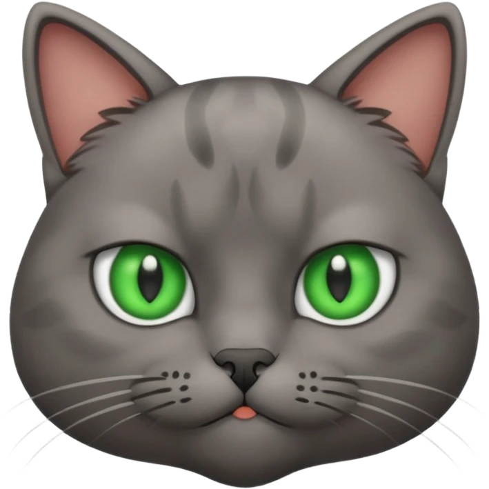 Cat with annoyed face emoji